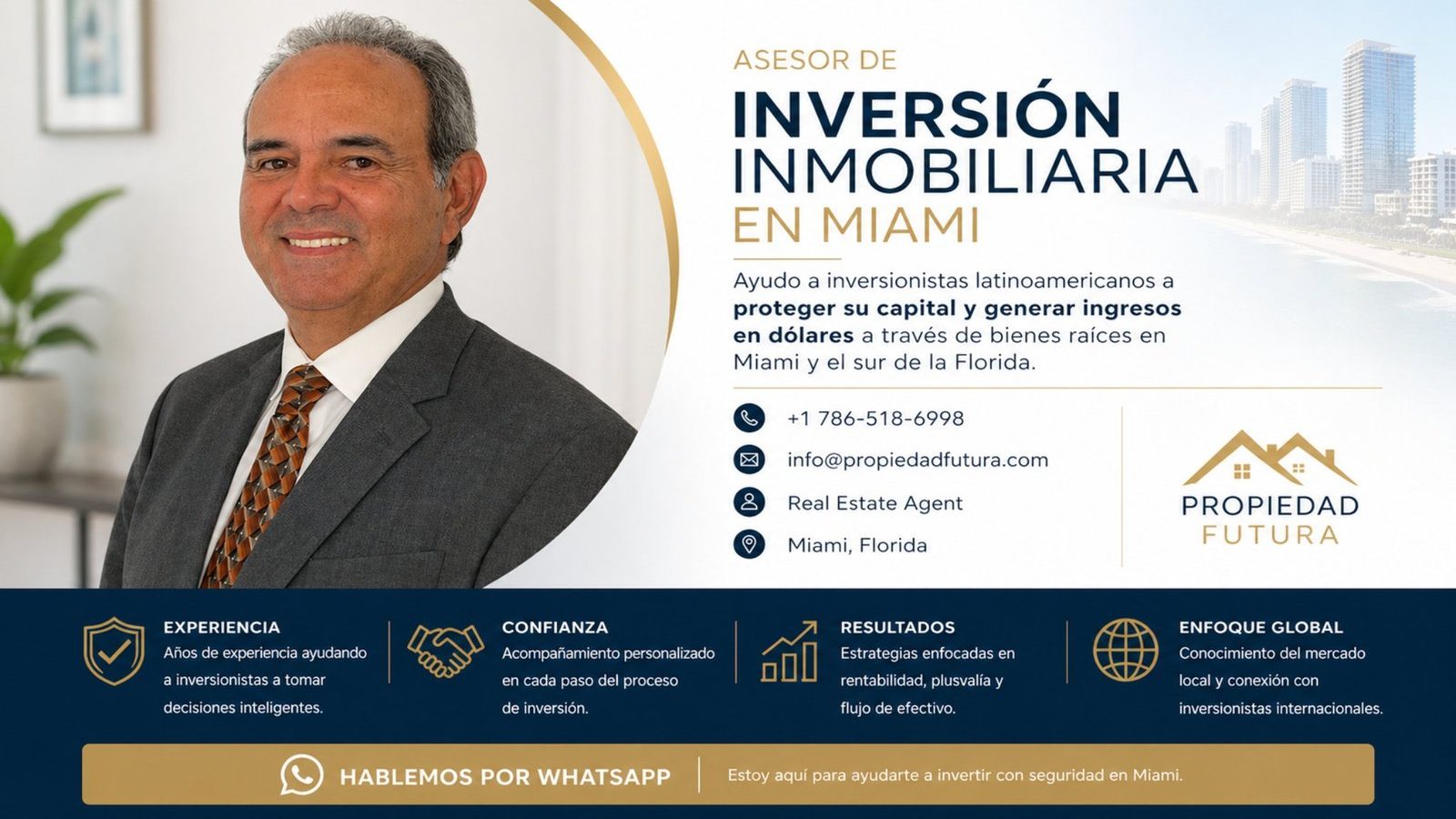 Luis Gonzalez, Miami real estate investment advisor