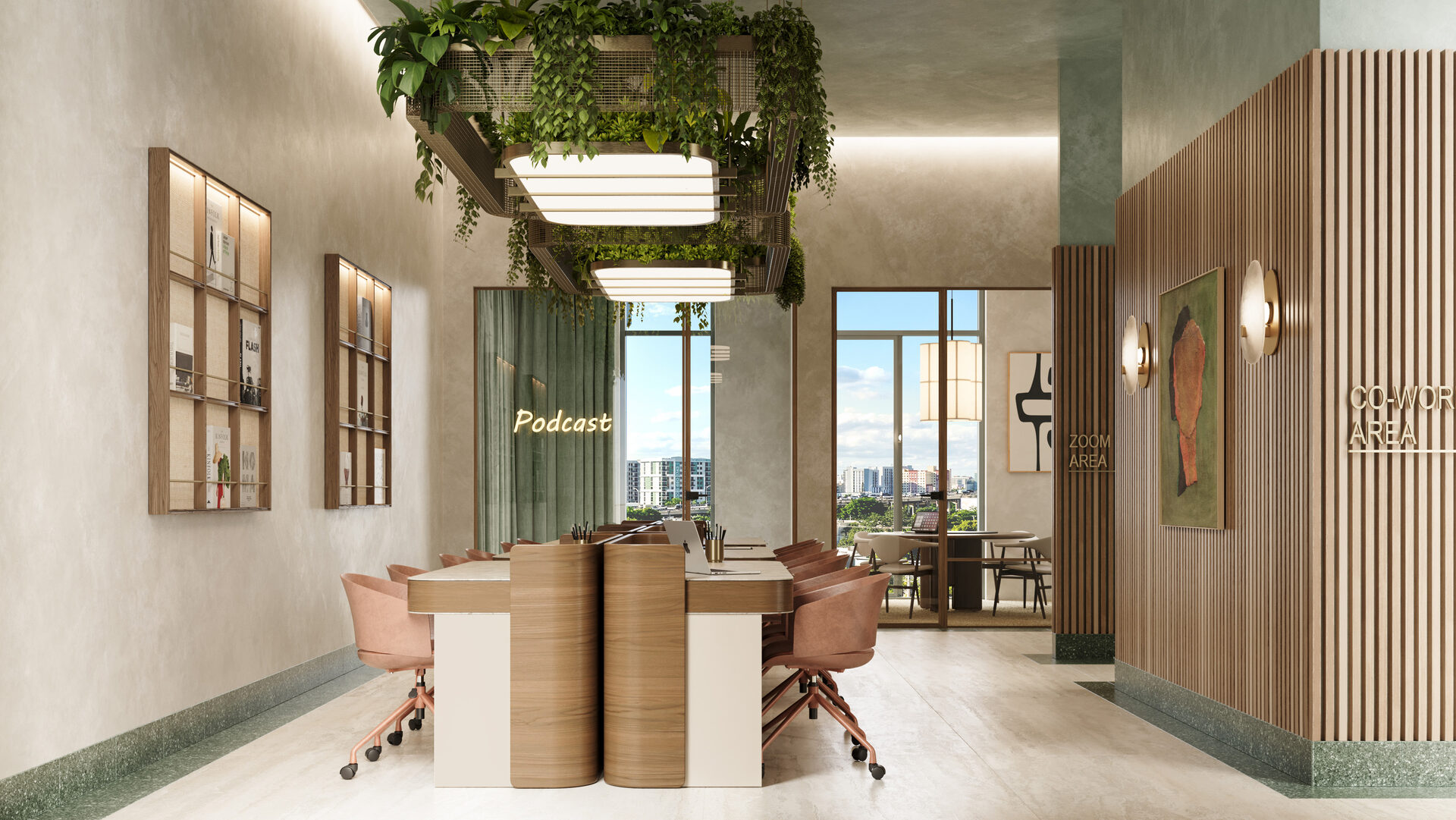 Espacio de coworking y podcast