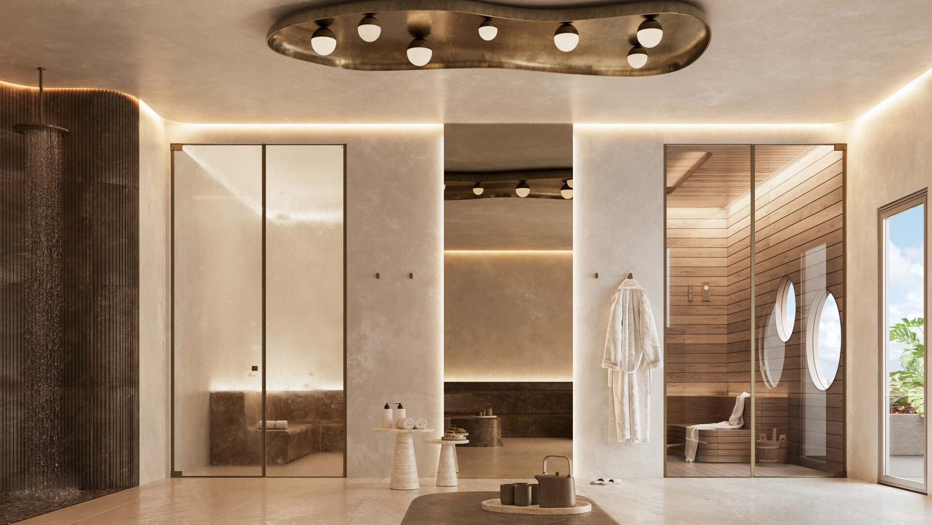 Sauna y sala de vapor